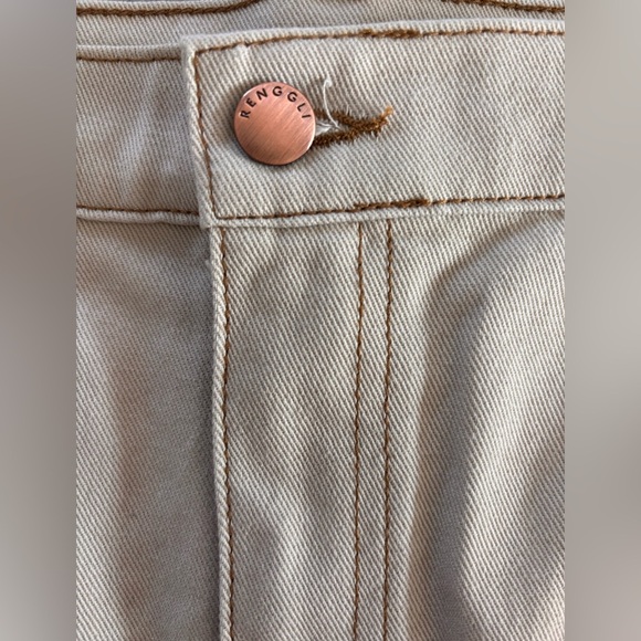 Renggli Beige Denim Mini Skirt - Picture 7 of 9
